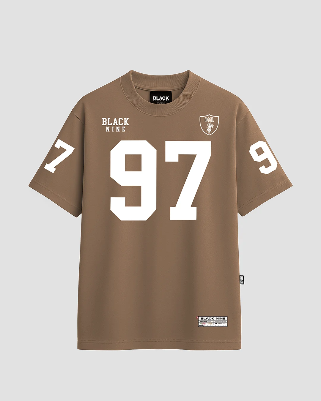Camiseta 96 Tupac Number - Marrom
