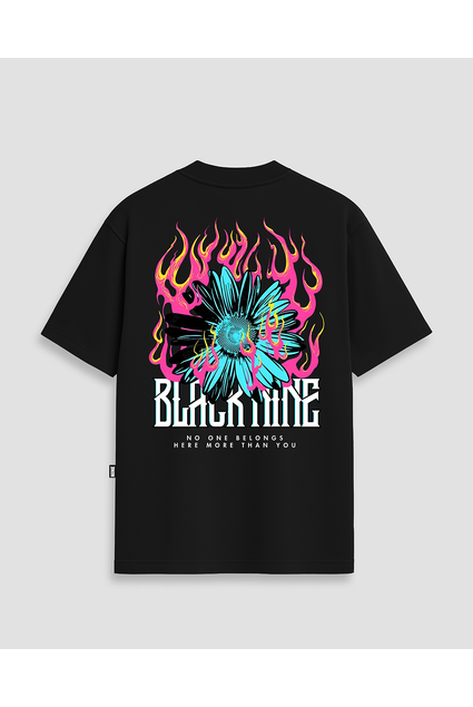 Camiseta Oversized Streetwear Chrome Statue B9 - Preta
