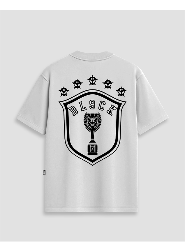 Camiseta Oversized Streetwear Brasil Champion - Branca