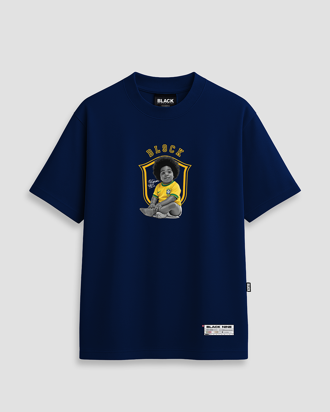 Camiseta Oversized Streetwear Notorious Baby Big Brasil - Preta