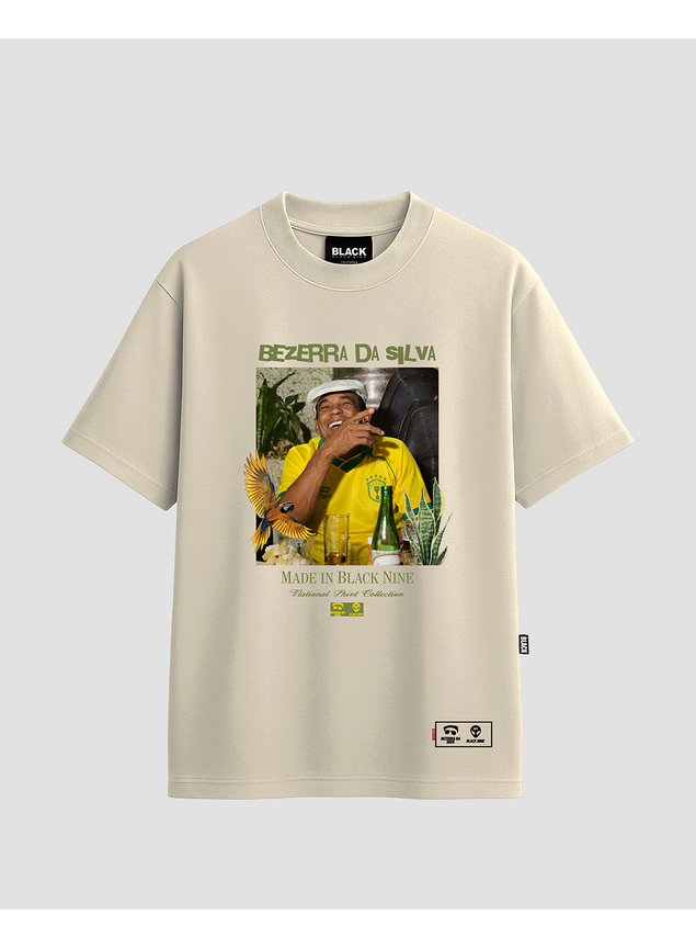 Camiseta Oversized Streetwear Bezerra Brasil Copa - Off White