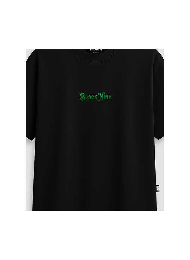 Camiseta Oversized Streetwear Mago Black Nine - Preta
