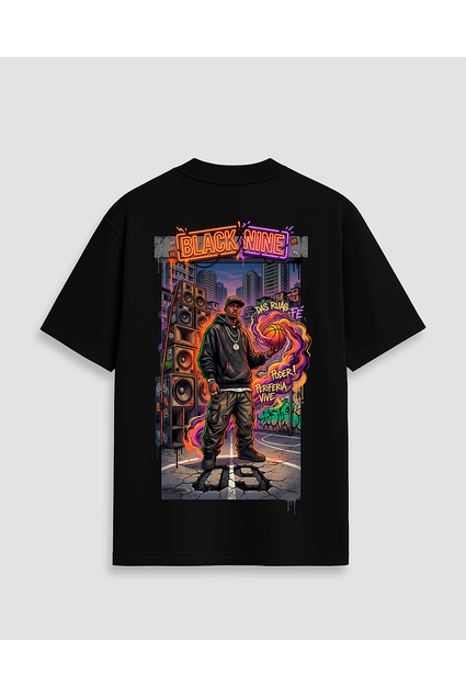 Camiseta Black Nine Premium Black Nine Wave B90243