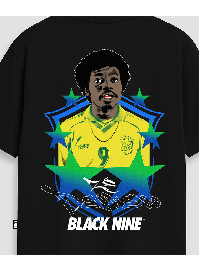 0519その2 Camiseta Oficial Zé Pequeno Brasil Star - Preta