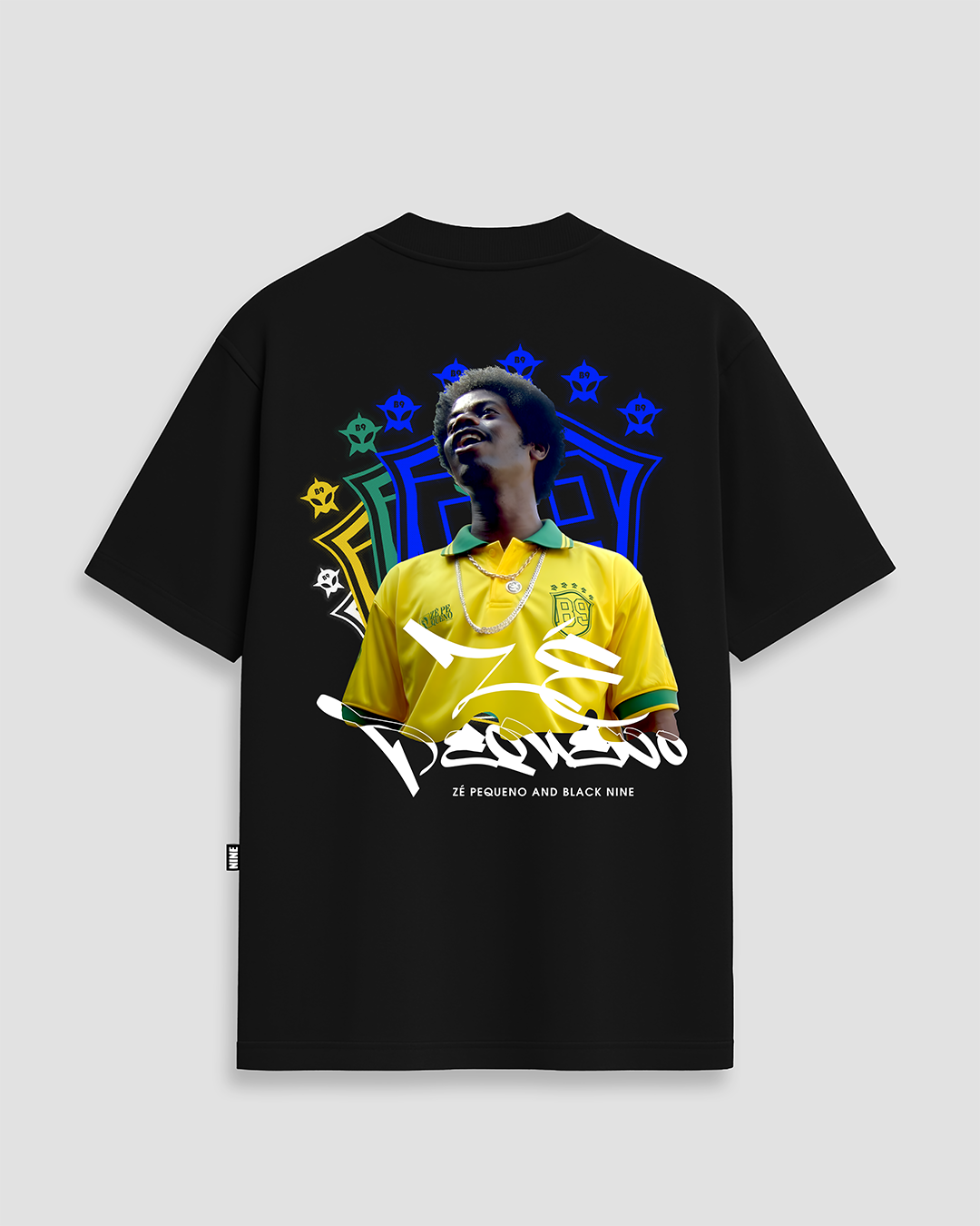 Camiseta Oficial Zé Pequeno Brasil - Azul Marinho