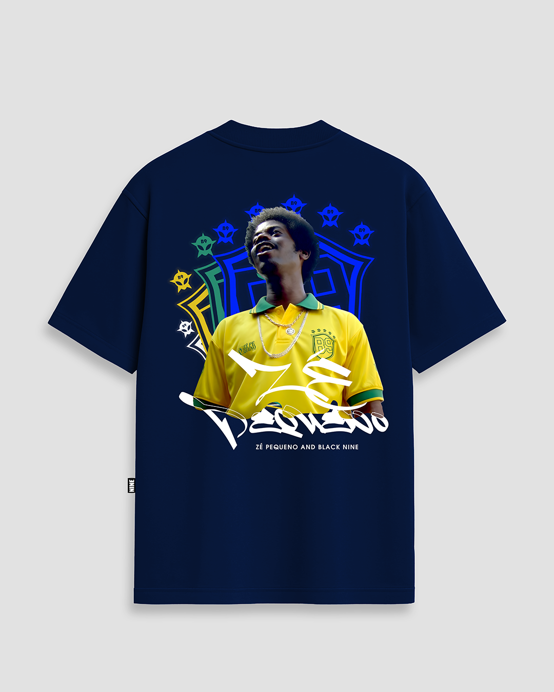 Camiseta Oficial Zé Pequeno Brasil - Azul Marinho