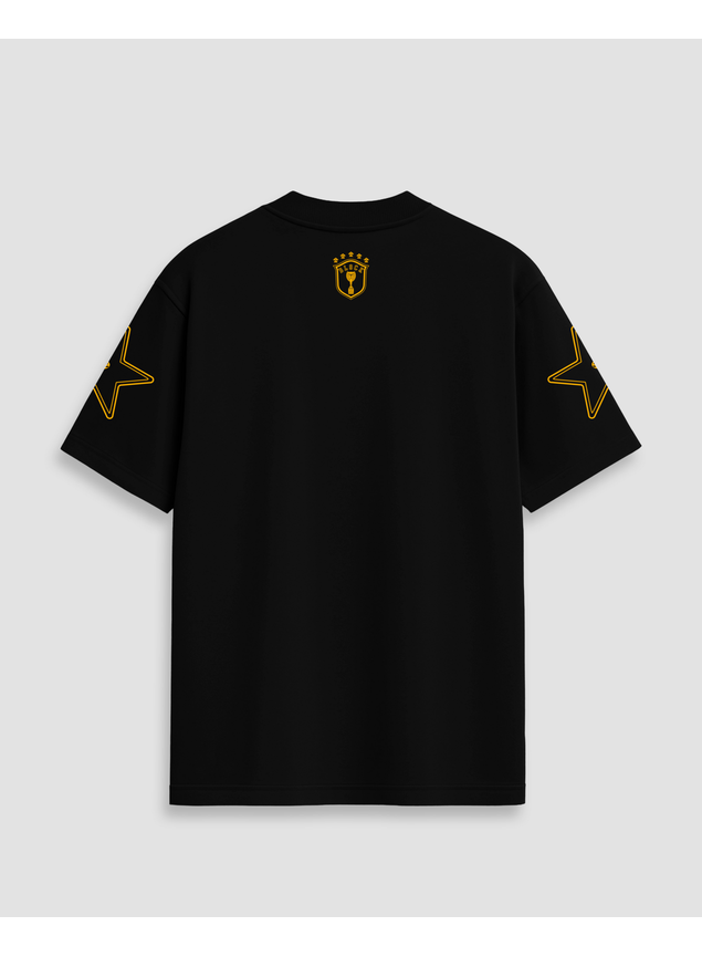 Camiseta Oversized Streetwear Brasil 09 - Preta