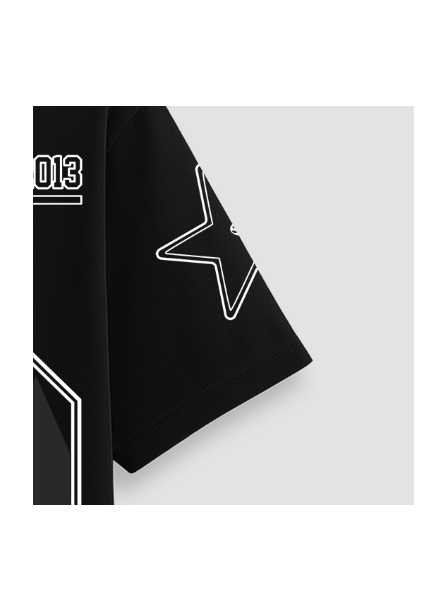 Camiseta Black Nine Number 09 - Preta