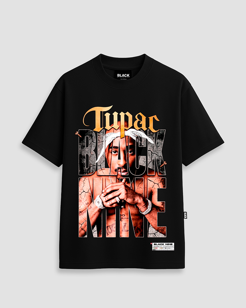 Camiseta Oversized Streetwear Tupac Shakur 2PAC - Branca