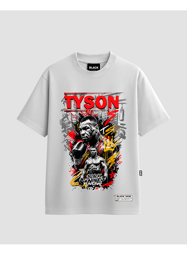 Camiseta Oversized Streetwear Mike Tyson Champion - Branca