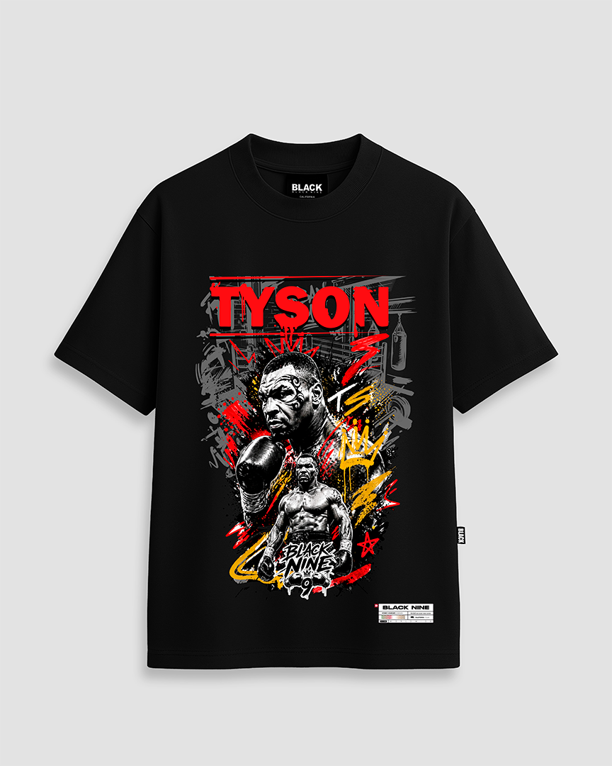 Camiseta Oversized Streetwear Mike Tyson Champion - Branca