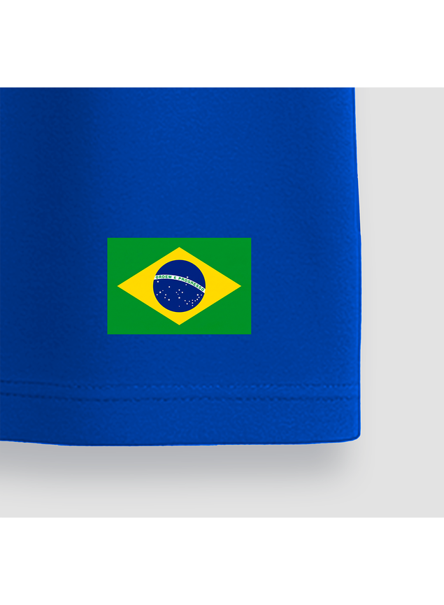 Camiseta Oversized Streetwear Copa Retrô - Azul Royal