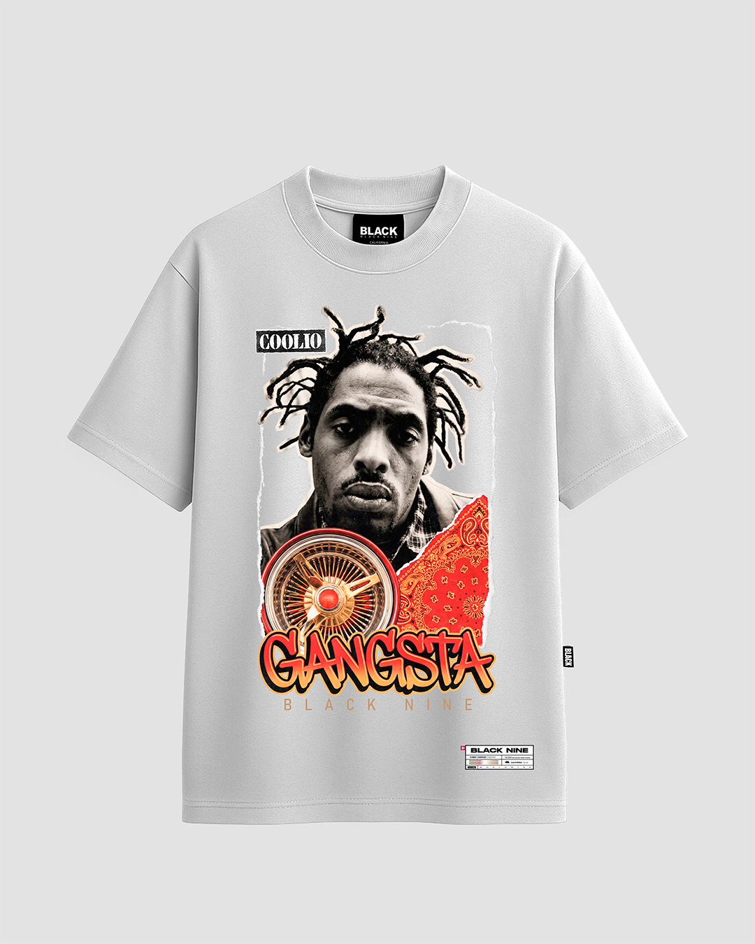 Camiseta Oversized Streetwear Coolio - Branca