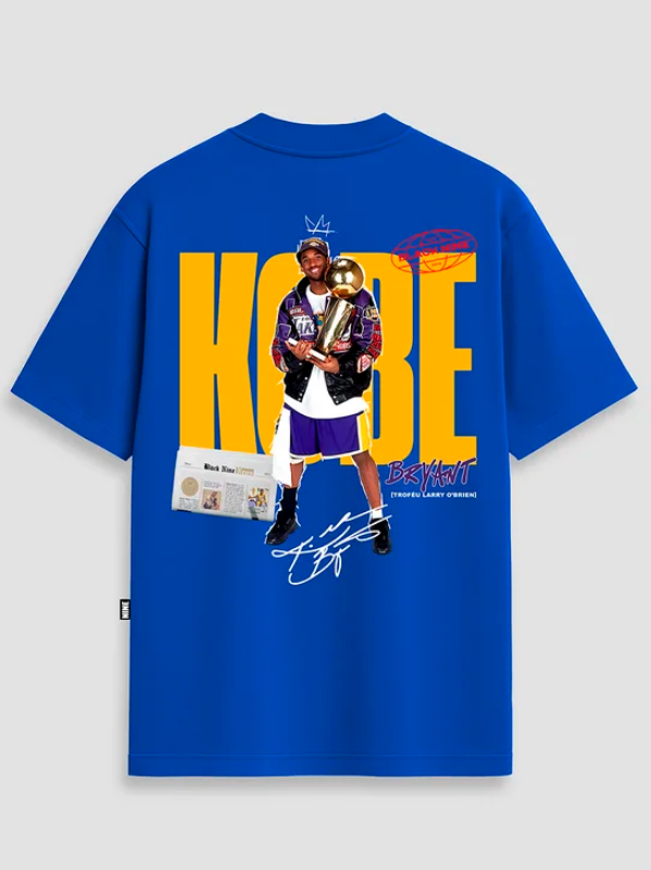Camiseta Kobe Bryant Campeão - Azul Royal