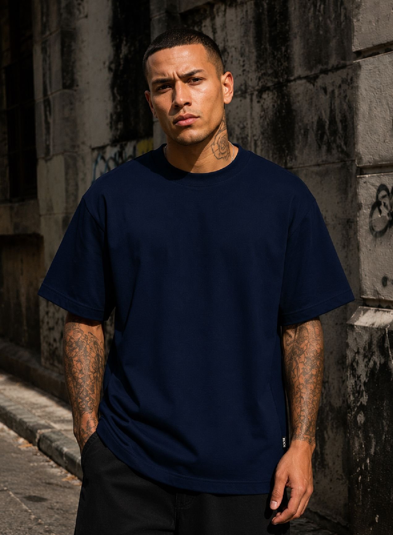 Camiseta Lisa Azul Marinho