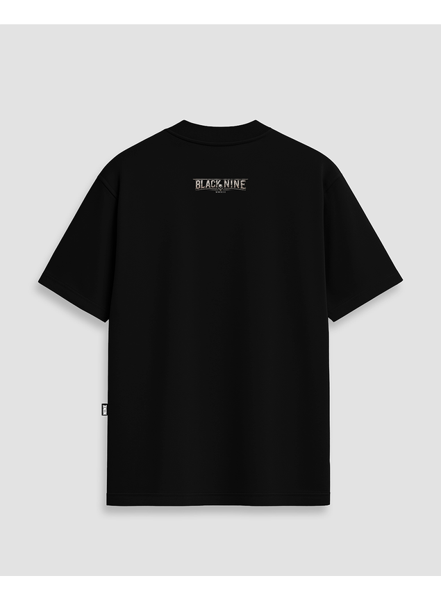 Camiseta Oversized Streetwear Skull B9 - Preta