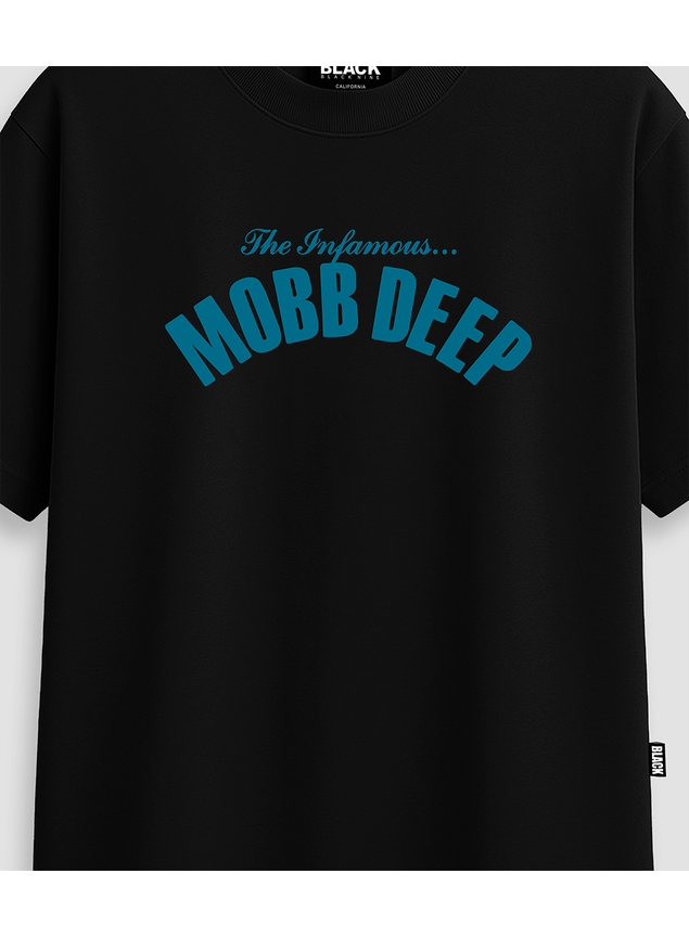 Camiseta Oversized Streetwear Mobb Deep - Preta