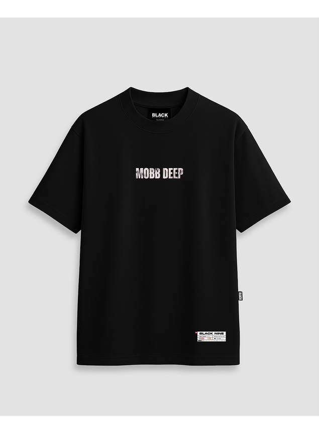 Camiseta Oversized Streetwear Mobb Deep Nyc - Preta