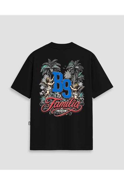 Camiseta Oversized Streetwear Samurai Jamaica - Preta