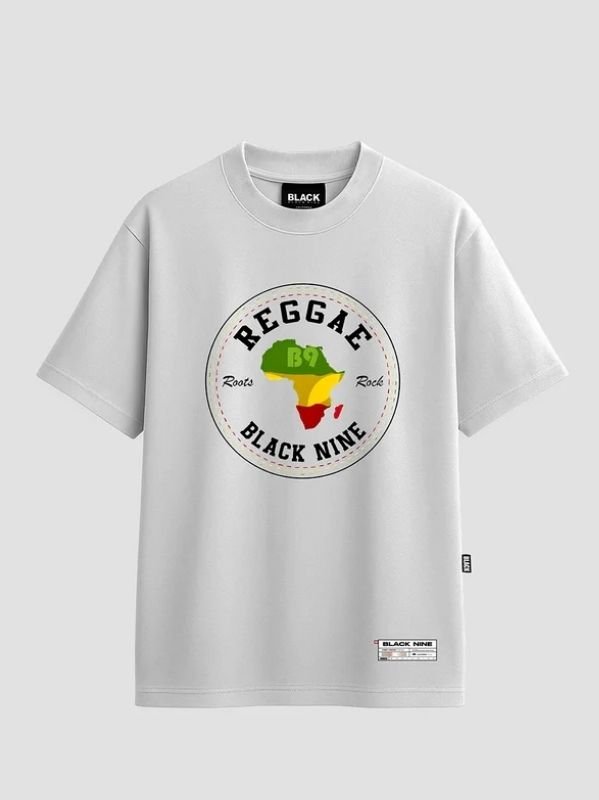 Camiseta Oversized Streetwear Reggae Roots - Branca